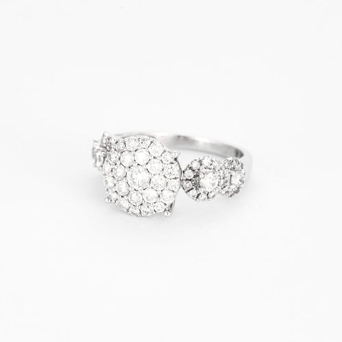 Bague 54.5 Bague en or blanc et diamants 58 Facettes DV0820-3-545-2