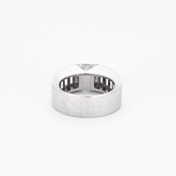 Bague 49 Bague en or blanc et diamants 58 Facettes DV0820-4-49-2