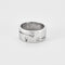 Bague 56 CAREL - Large anneau en or gris et diamants 58 Facettes DV1488-6-56-3