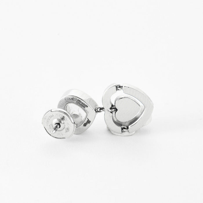 CHOPARD - Happy Amor - Boucles d'oreilles cœur en Or blanc et Diamant