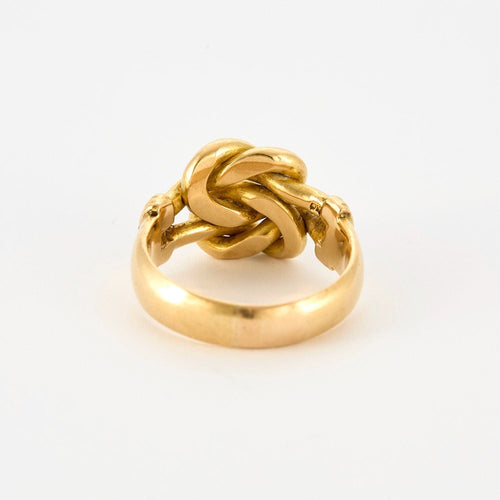 Bague 60 Bague en or jaune "Noeuds entrelacés" 58 Facettes DV0827-1-60-2