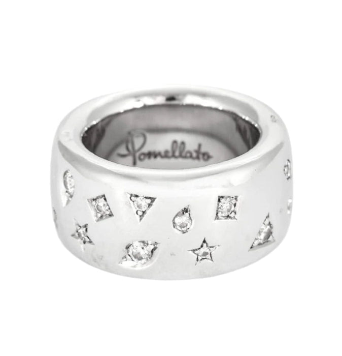 Bague 54 POMELLATO - Iconica Large - Bague en or blanc et diamants 58 Facettes DV8847-1-54-3