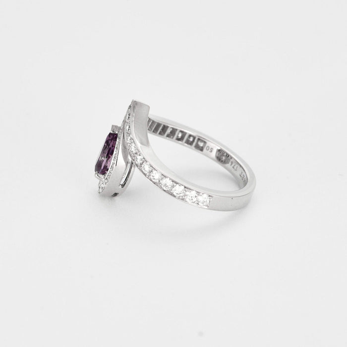 Bague 50 CHAUMET - JOSEPHINE AIGRETTE - Bague en or blanc, améthyste et diamants 58 Facettes DV0790-1-50-2