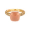 Bague 53 POMELLATO - Nudo Petit - Bague en Or rose, Quartz et Diamants cognac 58 Facettes DV0184-22-53-2