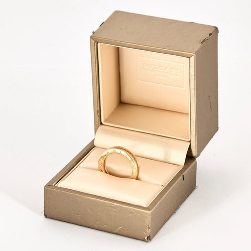 Bague 53 BULGARI - B.zéro1 - Alliance tour complet en or rose et diamants 58 Facettes DV7909-4