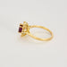 Bague 51 Bague Marguerite en or jaune, rubis et diamants 58 Facettes DV0800-1-51-2