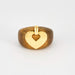 Bague 52 POIRAY - COEUR SECRET- Bague en or jaune et bois de santal 58 Facettes DV0834-2-52-1