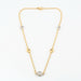 Collier Collier en or jaune, or blanc et diamants 58 Facettes DV0473-8