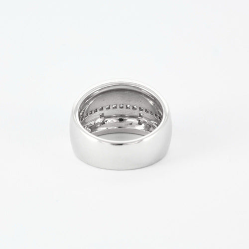 Bague 54 MAUBOUSSIN - Le vice - Bague en laque noir, or gris et diamants 58 Facettes DV9139-1-54-3