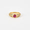 Bague 52 Bague en or jaune, rubis et diamants 58 Facettes DV7611-3-52-1