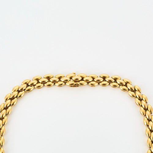 Collier Collier en or jaune maille grain de riz 58 Facettes DV0819-1