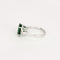 Bague 53 Bague or blanc, grenat tsavorite et diamants 58 Facettes DV0671-22-53-2