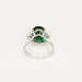 Bague 53 Bague or blanc, grenat tsavorite et diamants 58 Facettes DV0671-22-53-2