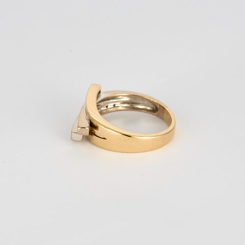 Bague 52 GUY LAROCHE- Bague 2 ors,  jaune et blanc et diamants 58 Facettes DV1488-1-52-1