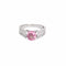 Bague 53 Bague or gris, saphir rose et diamant 58 Facettes DV6618-1-53-2