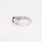 Bague 53 Bague or gris, saphir rose et diamant 58 Facettes DV6618-1-53-2