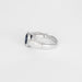 Bague 51 Bague en or blanc, saphir et diamants 58 Facettes DV7594-1-51-2