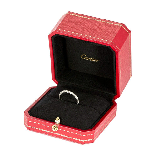 Bague 54 CARTIER - Alliance Etincelle - platine et diamants 58 Facettes DV9799-2-54-3