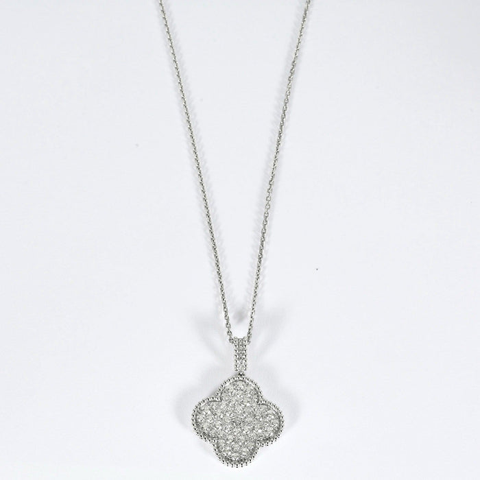 Collier VAN CLEEF & ARPELS - Magic Alhambra - Sautoir or blanc et diamants 58 Facettes DV0830-10