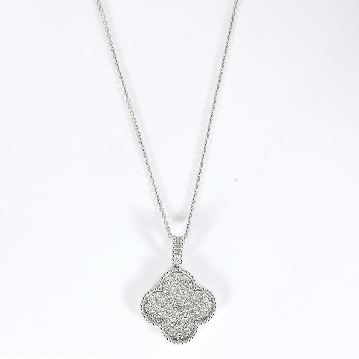 Collier VAN CLEEF & ARPELS - Magic Alhambra - Sautoir or blanc et diamants 58 Facettes DV0830-10