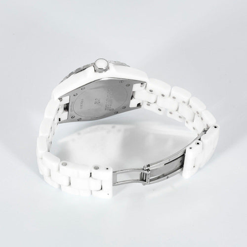 Montre CHANEL-J12- Montre en céramique blanche et diamants 58 Facettes DV1537-1