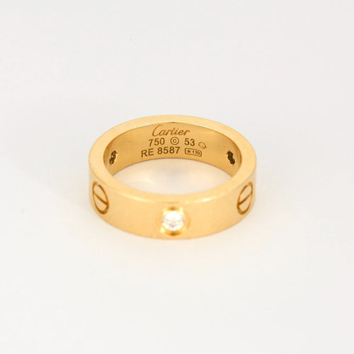 Bague 53 CARTIER - Love - Alliance or jaune et diamants 58 Facettes DV9999-1-53-2