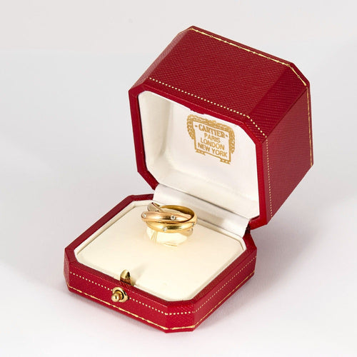 Bague 50 CARTIER - Trinity - Alliance trois ors et diamants 58 Facettes DV9883-2-50-2