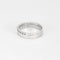 Bague 56 Bague demi-alliance en or blanc et diamants 58 Facettes DV9986-5-56-3