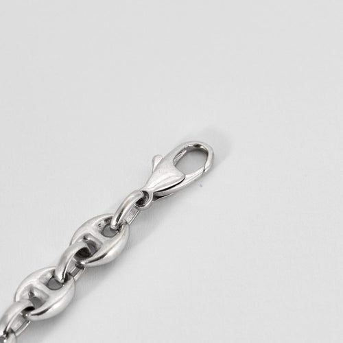 Bracelet Bracelet grain de café, or blanc 58 Facettes DV0846-2