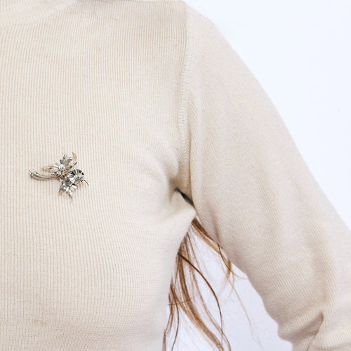 Broche Broche bouquet en or blanc et jaune 58 Facettes DV0846-21