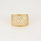 Bague 51 Bague Bandeau or jaune et diamants 58 Facettes DV0260-7-51-6