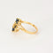 Bague 50 Bague en or jaune, saphirs et diamants 58 Facettes DV0260-8-50-2