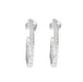 Boucles d'oreilles CHAUMET - Créoles en or blanc et diamants 58 Facettes DVO8O8-5