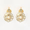 Boucles d'oreilles Paire de boucles d'oreilles "Dormeuses" en or jaune et or blanc et diamants 58 Facettes DDV0528-3