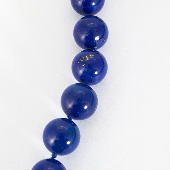 Collier Collier de perles en lapis-lazuli et or blanc 58 Facettes DV0819-2