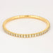 Bracelet Bracelet en or jaune maille tubogaz et diamants 58 Facettes DDV8946-1