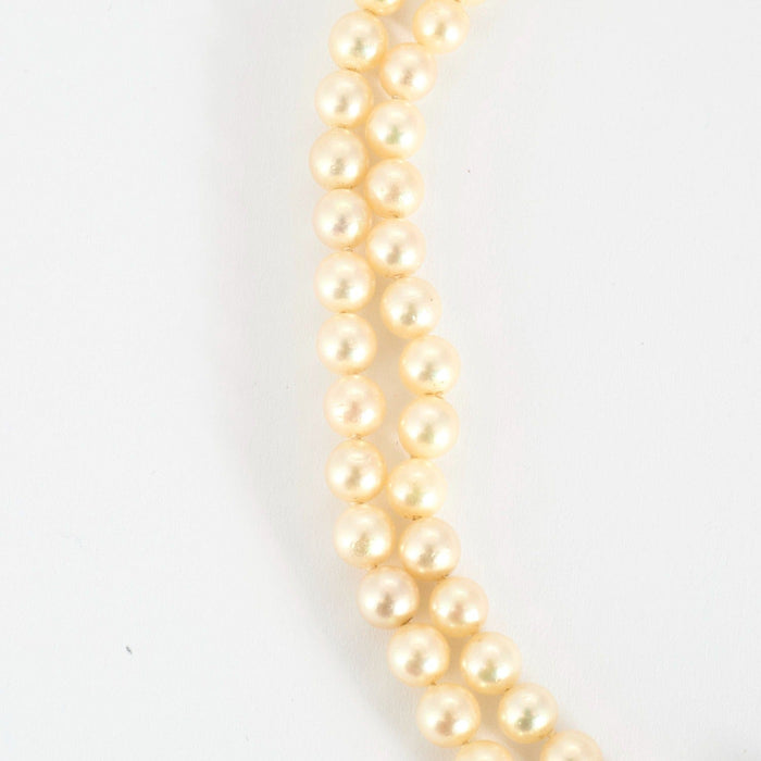 Collier DINH VAN - "Menottes R15" - Collier en or jaune et perles de culture Akoya 58 Facettes DDV9793-1