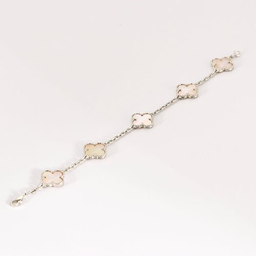 Bracelet VAN-CLEEF & ARPELS - Alhambra - Bracelet Vintage en or gris et nacre 58 Facettes DDV10315-1