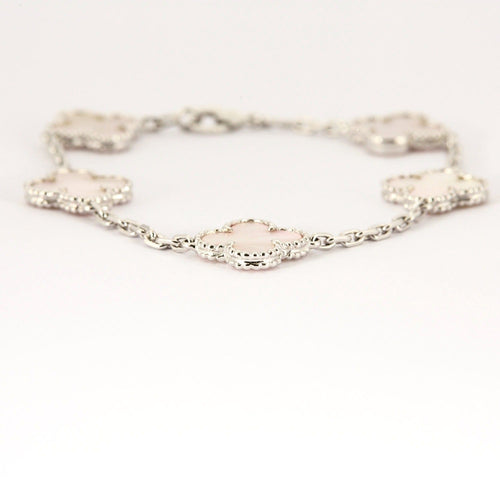 Bracelet VAN-CLEEF & ARPELS - Alhambra - Bracelet Vintage en or gris et nacre 58 Facettes DDV10315-1