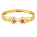 Bracelet Bracelet jonc ouvrant, or jaune et rubis 58 Facettes DV0865-1