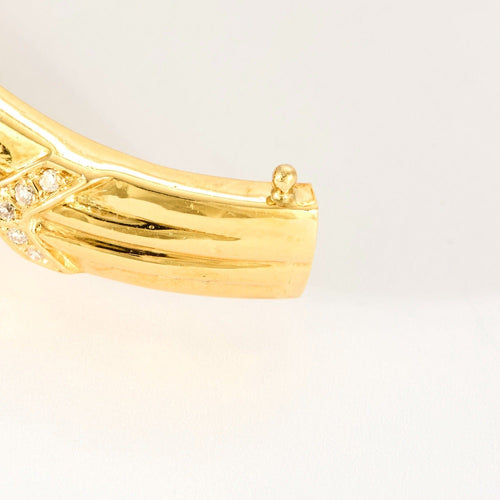 Bracelet Bracelet jonc ouvrant, or jaune et rubis 58 Facettes DV0865-1