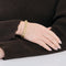 Bracelet Bracelet jonc "Cœurs" en or jaune et pierres blanches 58 Facettes DV0654-3