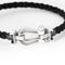 Bracelet FRED - Force 10 - Bracelet or blanc et cordon tressé noir 58 Facettes DV0858-1