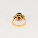 Bague 51 Bague en or jaune,  grenat almandin et diamants 58 Facettes DV0808-9-51-2