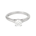 Bague 54 CARTIER- Bague solitaire " 1895" - platine et diamant 58 Facettes DV10358-1-54-1