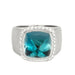 Bague 51 FRED - "Pain de sucre" - Or blanc, Topaze et Diamants. 58 Facettes DV7982-1-51-2