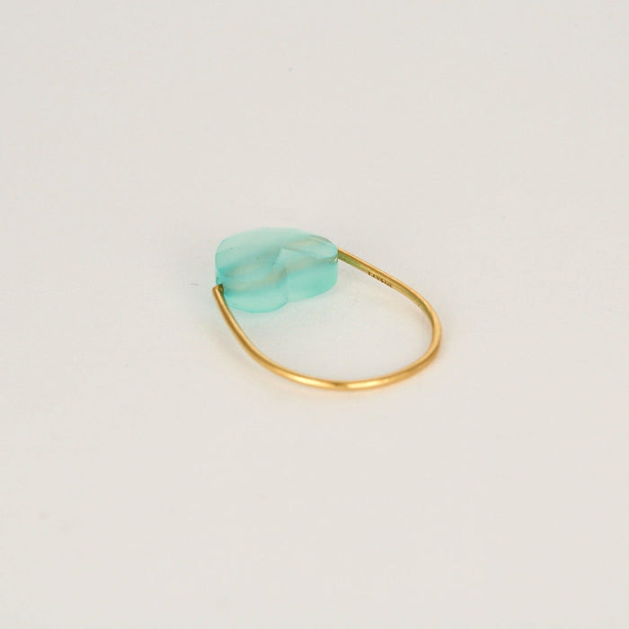 LAYONE - MORGANNE BELLO - Bague en or jaune et agate bleue