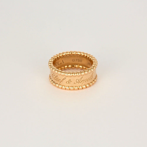 Bague 47 VAN CLEEF & ARPELS- Bague Perlée Signature en or rose 58 Facettes DV0877-1-47-2