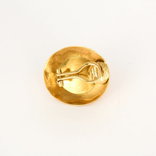 Boucles d'oreilles Clips d'oreilles en or jaune et corail cabochon 58 Facettes DV0834-4