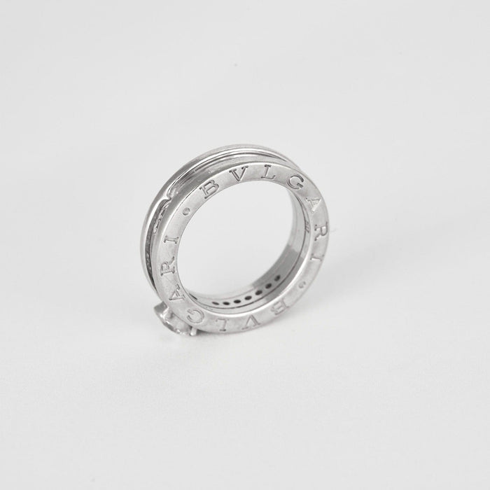 Bague 50 Bulgari Bague Bague Bulgari, "B.Zero1", or blanc et diamants. 58 Facettes DV8685-3-50-2